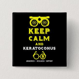 Chapa Cuadrada Apoyo Y Conciencia De Keratoconos