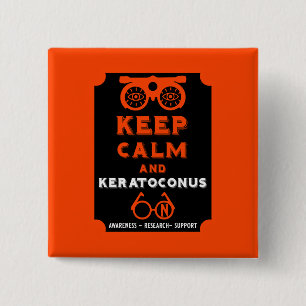 Chapa Cuadrada Apoyo Y Conciencia De Keratoconos