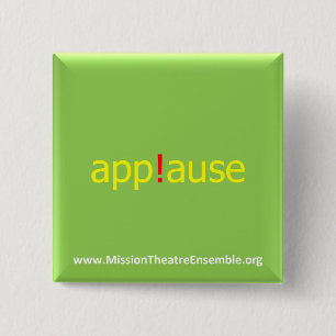 Chapa Cuadrada ¡app! Pin voluntario del ause para MTE