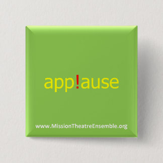 Chapa Cuadrada ¡app! Pin voluntario del ause para MTE