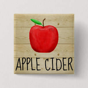 Chapa Cuadrada Apple Cider Red Apple