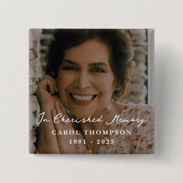 Chapa Cuadrada Apreciado monumento a los Recuerdos (Anverso)