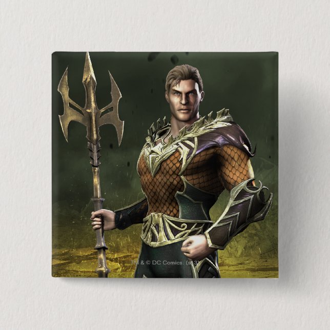 Chapa Cuadrada Aquaman (Anverso)