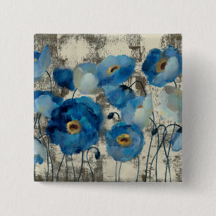Chapa Cuadrada Aquamarine floral