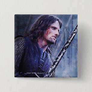 Chapa Cuadrada Aragorn con sangre