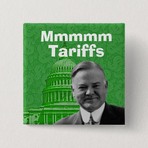 Chapa Cuadrada Aranceles del presidente Herbert Hoover
