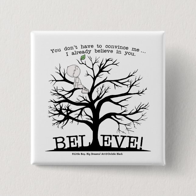 Chapa Cuadrada Árbol en flor (Anverso)