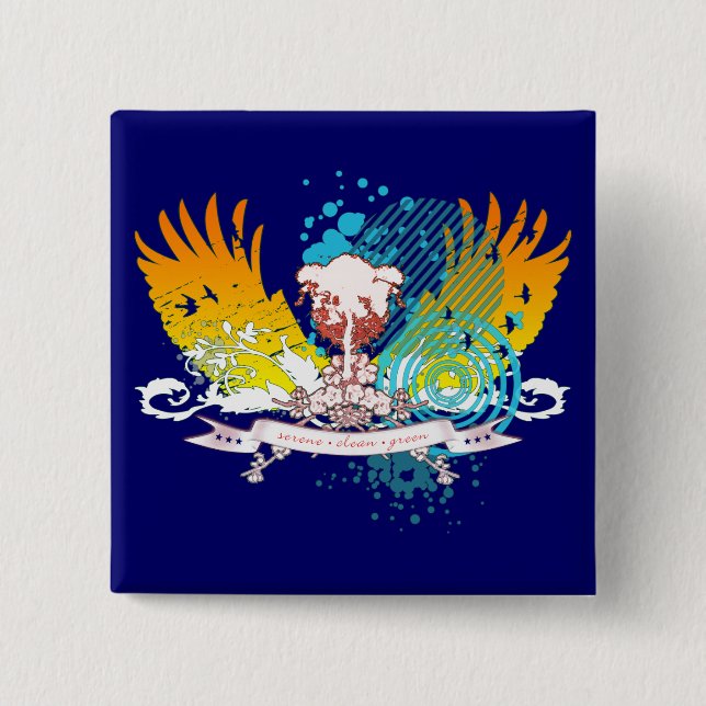 Chapa Cuadrada árbol hi-fi. (Anverso)