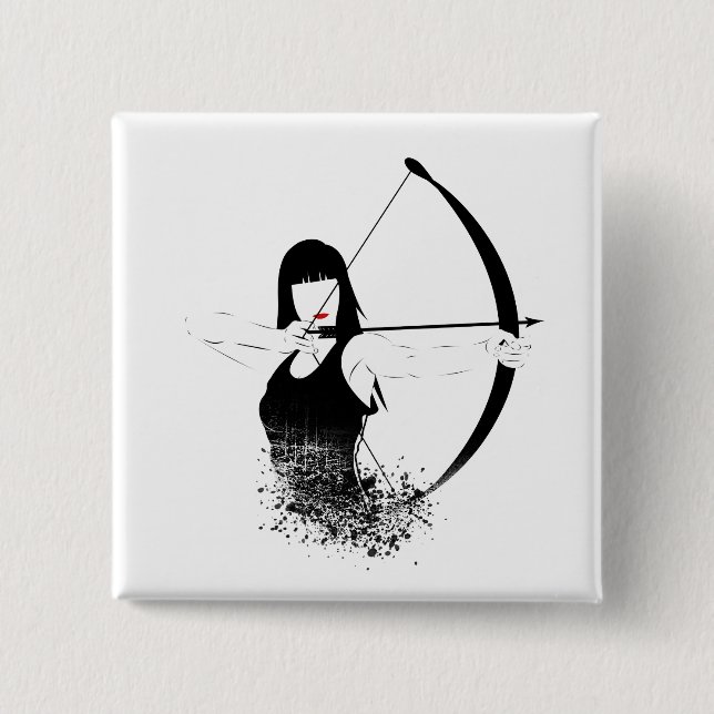 Chapa Cuadrada Archer femenino (Anverso)