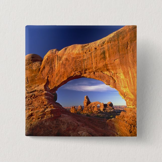 Chapa Cuadrada Arco de torreta, Parque Nacional Arches, Utah, Est (Anverso)