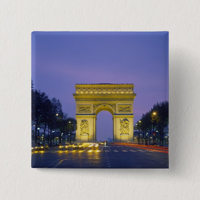Chapa Cuadrada Arco de Triunfo, París, Francia, (Anverso)