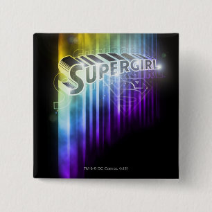Chapa Cuadrada Arco iris de Supergirl