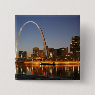 Chapa Cuadrada Arco St. Louis Mississippi de la entrada en la