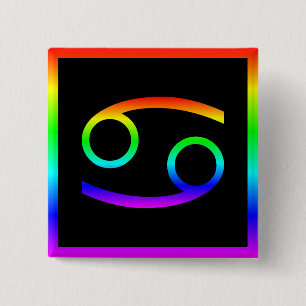 Chapa Cuadrada Arcoiris canceroso
