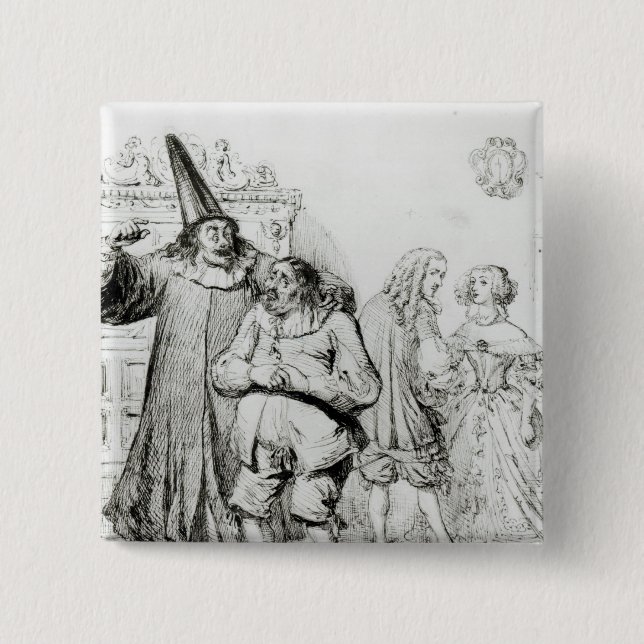 Chapa Cuadrada Argan y Monsieur Purgon (Anverso)