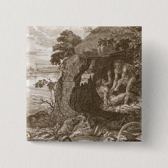 Chapa Cuadrada Aristeus obliga al proteus que revele sus (Anverso)