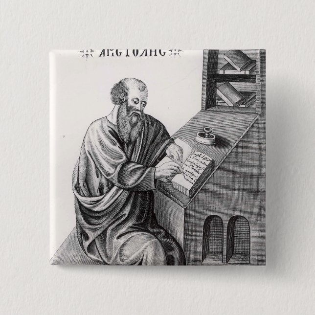 Chapa Cuadrada Aristóteles (Anverso)