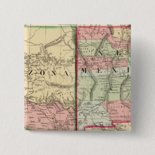 Chapa Cuadrada Arizona, Nuevo Mapa de México por Mitchell