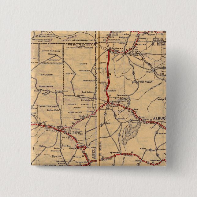 Chapa Cuadrada Arizona, Nuevo México (Anverso)