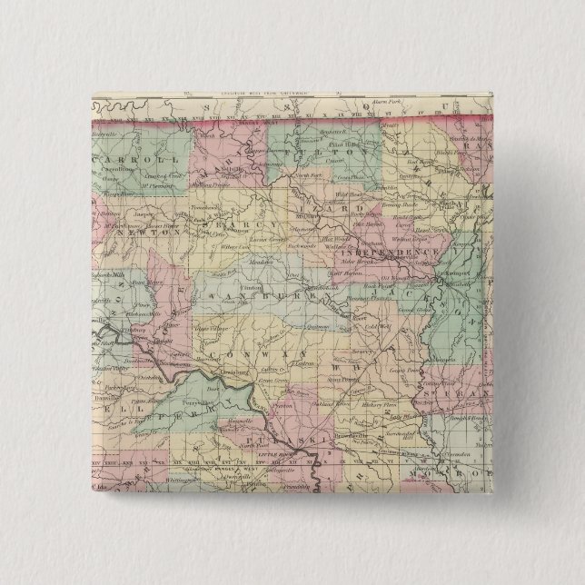 Chapa Cuadrada Arkansas 3 (Anverso)