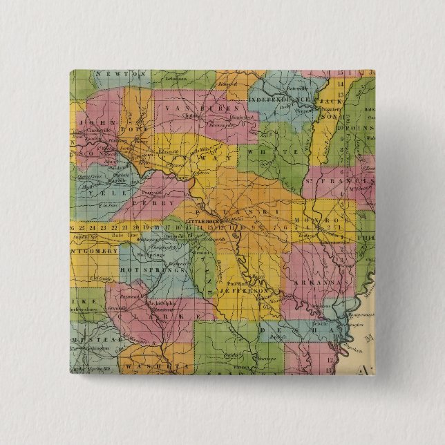 Chapa Cuadrada Arkansas 7 (Anverso)