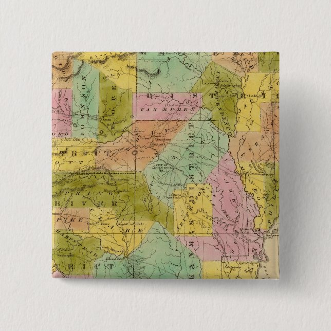 Chapa Cuadrada Arkansas 9 (Anverso)