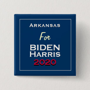 Chapa Cuadrada Arkansas para BIDEN HARRIS 2020 Square