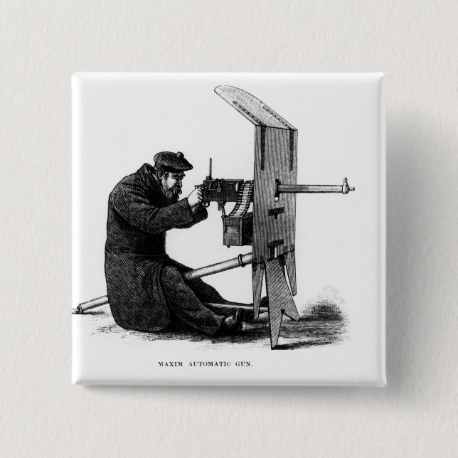 Chapa Cuadrada Arma automático de la máxima (Anverso)