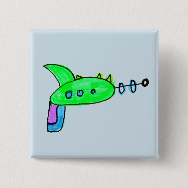 Chapa Cuadrada Arma verde del laser (Anverso)