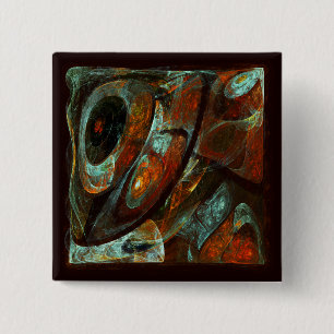 Chapa Cuadrada Arte abstracto de división del tiempo