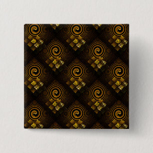 Chapa Cuadrada Arte abstracto moderno boho elegante patrón #502