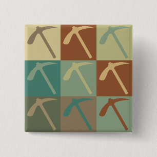 Chapa Cuadrada Arte pop de la geología