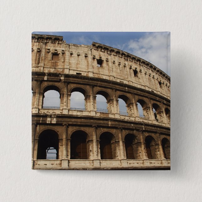 Chapa Cuadrada Arte Romano. El Coliseo o Flavio 2 (Anverso)