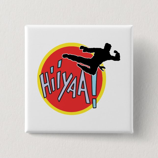 Chapa Cuadrada Artes marciales Karate Kid (Anverso)
