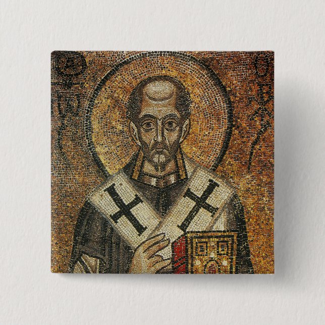 Chapa Cuadrada Arzobispo de San Juan de Grisóstomo de Constantino (Anverso)