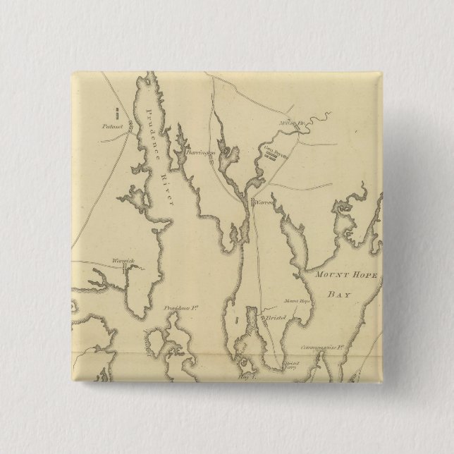 Chapa Cuadrada Asedio de Newport, Isla Rhode (Anverso)