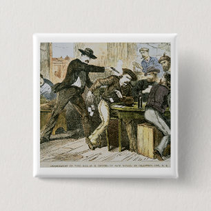 Chapa Cuadrada Asesinato de "Bill salvaje" (W.B. Hickok) por Jack