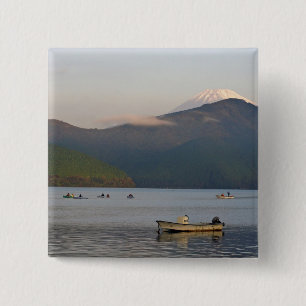Chapa Cuadrada Asia, Japón, Hakone. Temprano por la mañana vist