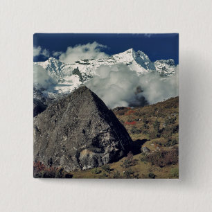 Chapa Cuadrada Asia, Nepal, Sagarmatha NP. Una oración budista