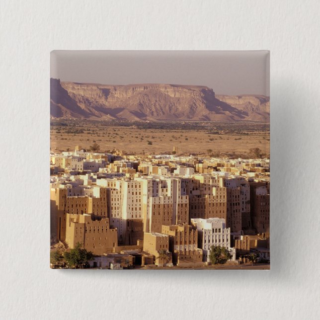 Chapa Cuadrada Asia, Oriente Medio, República del Yemen. Shibam (Anverso)