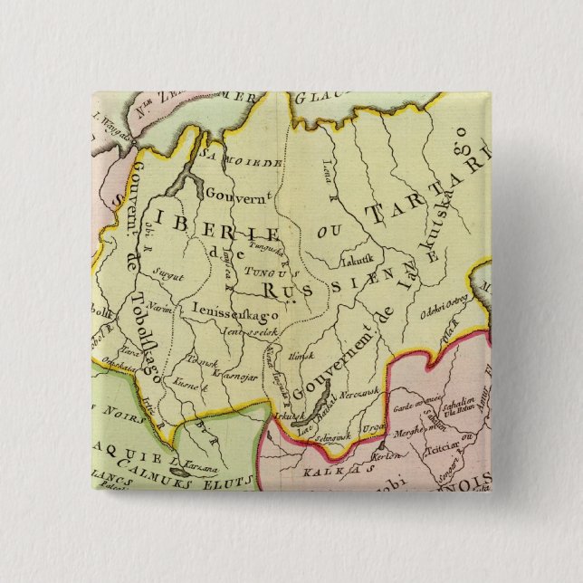 Chapa Cuadrada Asia, Rusia, China (Anverso)