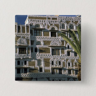Chapa Cuadrada Asia, Yemen, Sana'a. Casa yemení.