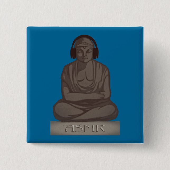 Chapa Cuadrada ASMR Buddha (Anverso)