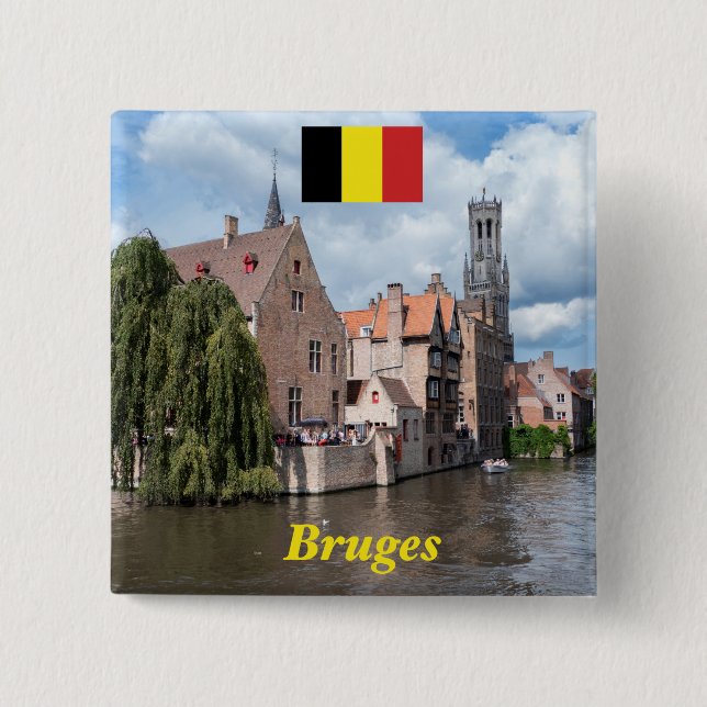 Chapa Cuadrada ¡Asombroso! Brujas - Bélgica (Anverso)