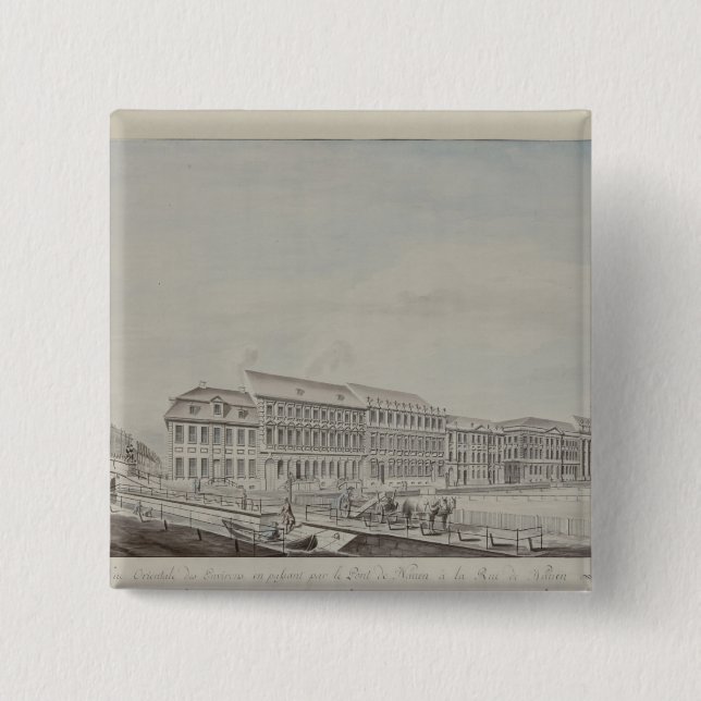 Chapa Cuadrada Aspecto del oeste de Wilhelmsplatz, c.1773 (Anverso)