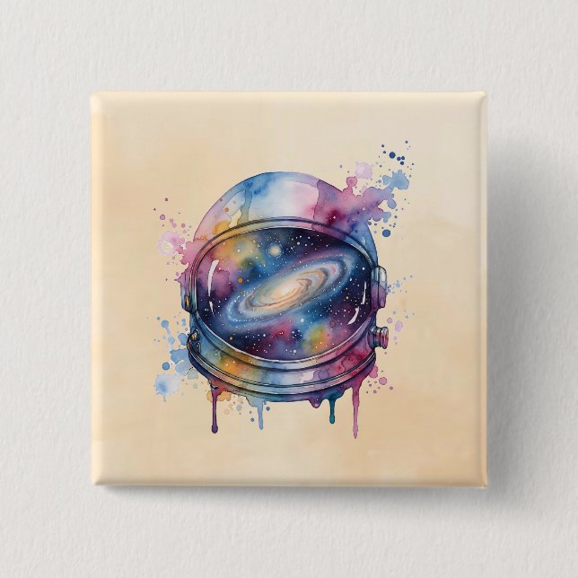 Chapa Cuadrada Astronauta (Anverso)