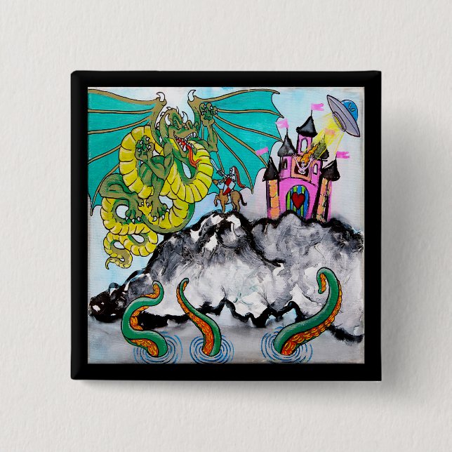 Chapa Cuadrada ataque del corazón (Anverso)