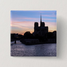 Chapa Cuadrada Atardecer en Notre Dame de París