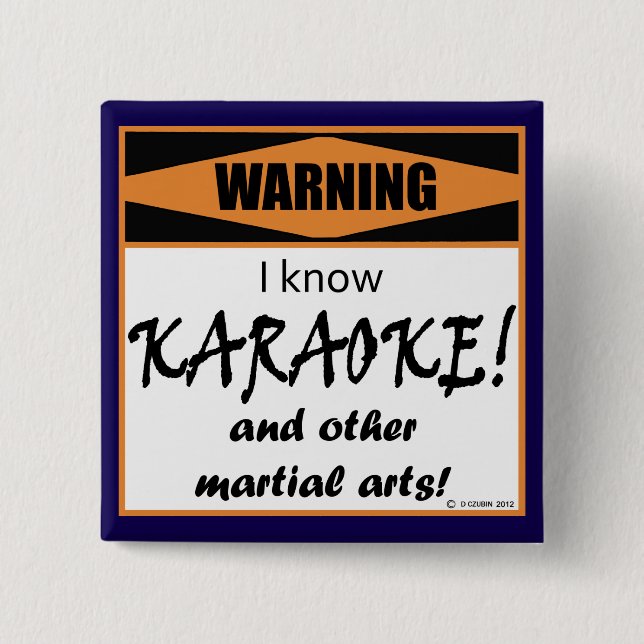 Chapa Cuadrada ¡Atención! ¡Conozco KARAOKE! (Anverso)