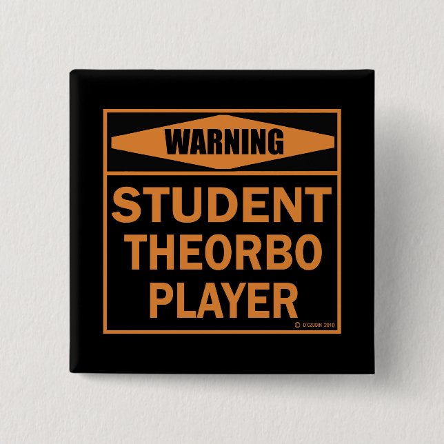 Chapa Cuadrada ¡Atención! ¡Jugador de Teorbo Estudiantil! (Anverso)